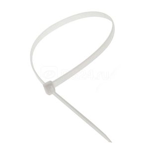 Хомут стяжка кабельная нейлоновая 4,8х200 мм белая (100 шт/20000 шт уп/кор) Промрукав