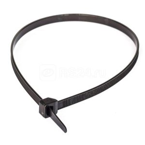 Хомут стяжка кабельная нейлоновая 4,8х200 мм черная (100 шт/20000 шт уп/кор) Промрукав