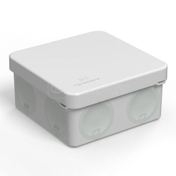 Коробка распределительная 60 0210 для прямого монтажа двухкомпонентная безгалогенная (HF) 80х80х40 (