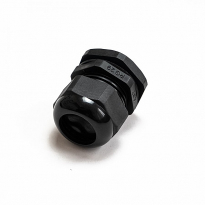 Сальник PG 29 (IP68) d отверстия 18 25 мм черный (10 шт/уп) Промрукав