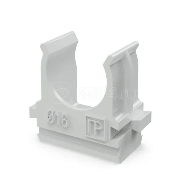 Крепёж клипса для труб Полистирол d16 мм (100шт/2000шт уп/кор) Промрукав