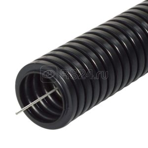 Труба гофрированная ПА безгалогенная (HF) стойкая к ультрафиолету черная с/з d20 мм (100м/4800м уп/п