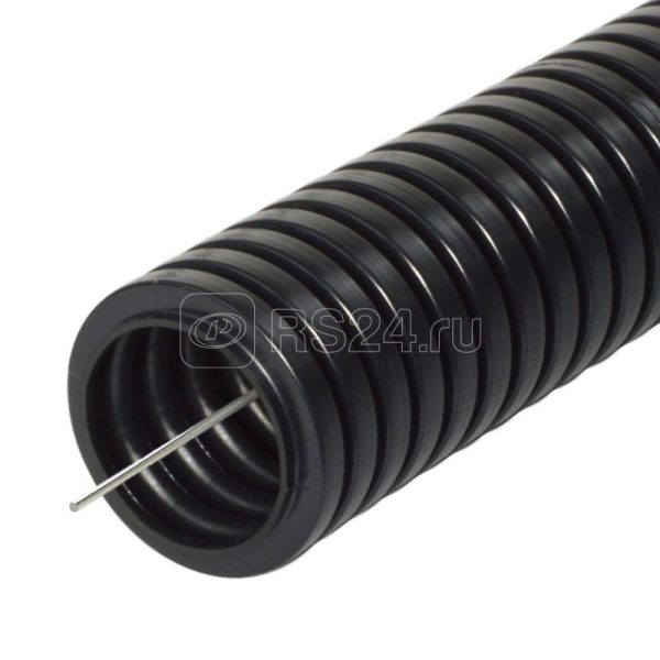 Труба гофрированная ПА безгалогенная (HF) стойкая к ультрафиолету черная с/з d20 мм (100м/4800м уп/п