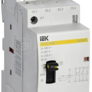 Контактор модульный КМ25 22МР ac с ручным управ. karat iek mkk12 25 22