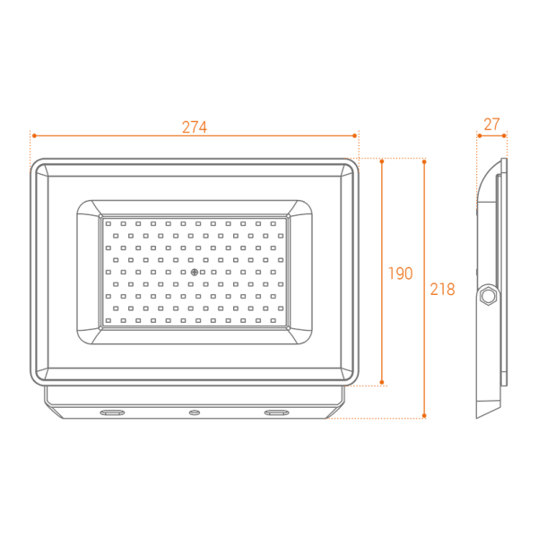 Светодиодный прожектор wolta wfl 100w/06 100Вт 5700К ip65 9000лм серый