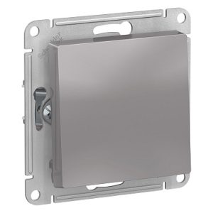 Systeme electric atlasdesign Алюминий Кнопка нажимная сх.1, 10АХ, механизм se atn000315