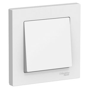 Systeme electric atlasdesign Бел Выключатель 1 клавишный сх.1, 10АХ, в сборе se atn000112