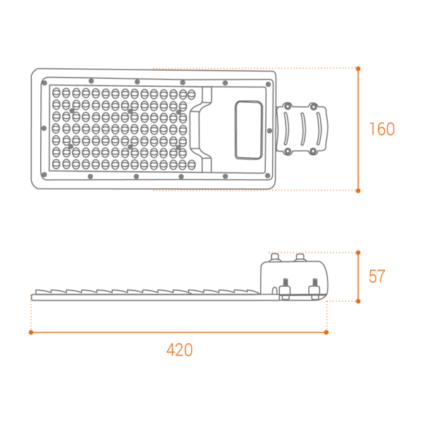 Уличный светильник wolta stl 100w/04 100Вт 5700К ip65 11000лм