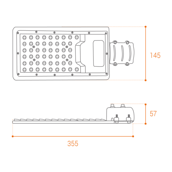 Уличный светильник wolta stl 50w/04 50Вт 5700К ip65 5500лм