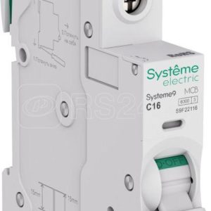 S9f22116 systeme9 Автоматический выключатель (АВ) c 16a 1p 6ka 230В