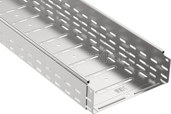 Лоток листовой перфорир. 300х100 l3000 сталь 1мм iek clp10 100 300 3