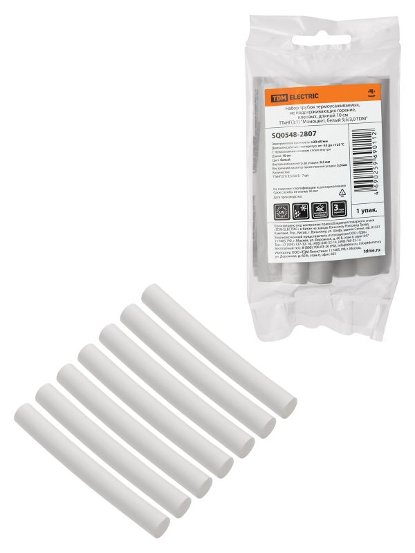 Набор ТТкНГ(3:1) "Моноцвет, белый 9,5/3,0 tdm"