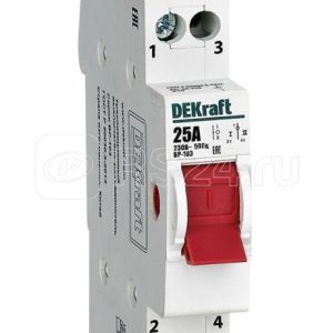 17202dek Трехпозиционный выключатель разъединитель 1p 25a ВР 103