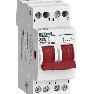 17211dek Трехпозиционный выключатель разъединитель 2p 50a ВР 103