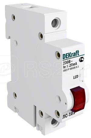 18002dek ЛС101 1Р red led лампа сигнальная красная дин.