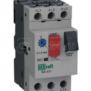 21225dek ВА431 Авт. выкл. защиты двигателя 1a 1.6a