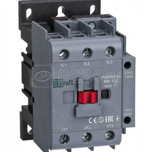22006dek Контактор 40А 220В/230В АС3 АС4 1НО+1НЗ КМ 102