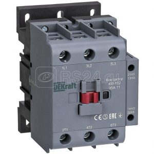 22010dek Контактор 95А 220В/230В АС3 АС4 1НО+1НЗ КМ 102 (1 шт)