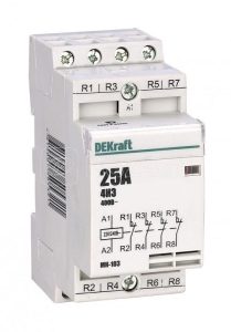 18063dek Модульный контактор 4НЗ 20А 230В МК 103