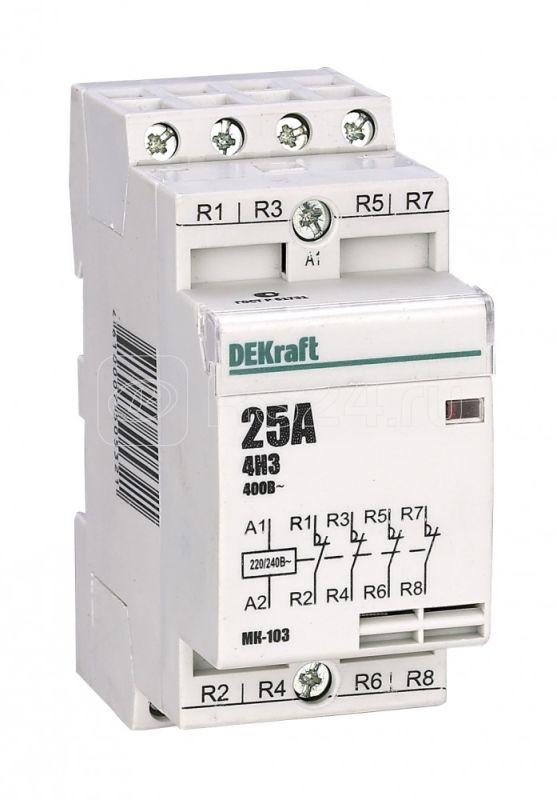 18063dek Модульный контактор 4НЗ 20А 230В МК 103