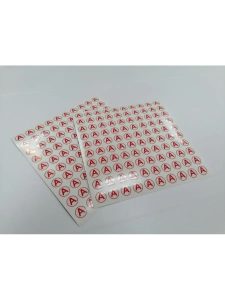 Прозрачные наклейки "А" для аварийных светильников 1,5 см