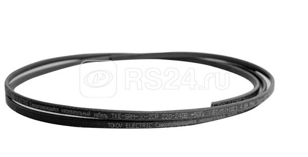 Кабель нагревательный саморег. 30Вт/м с экраном термопласт TOKOV ELECTRIC TKE SRM 30 2CR