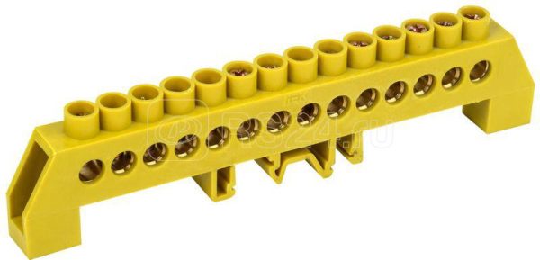 Шина PE "земля" в комб. DIN изол. "Стойка" ШНИ 8х12 14 КС Ж IEK YNN10 812 14DP K05