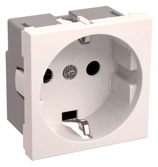 Розетка 1 м 2мод. РКС 20 30 П К 45х45 с заземл. бел. PRIMER IEK CKK 40D RSZB2 K01 K