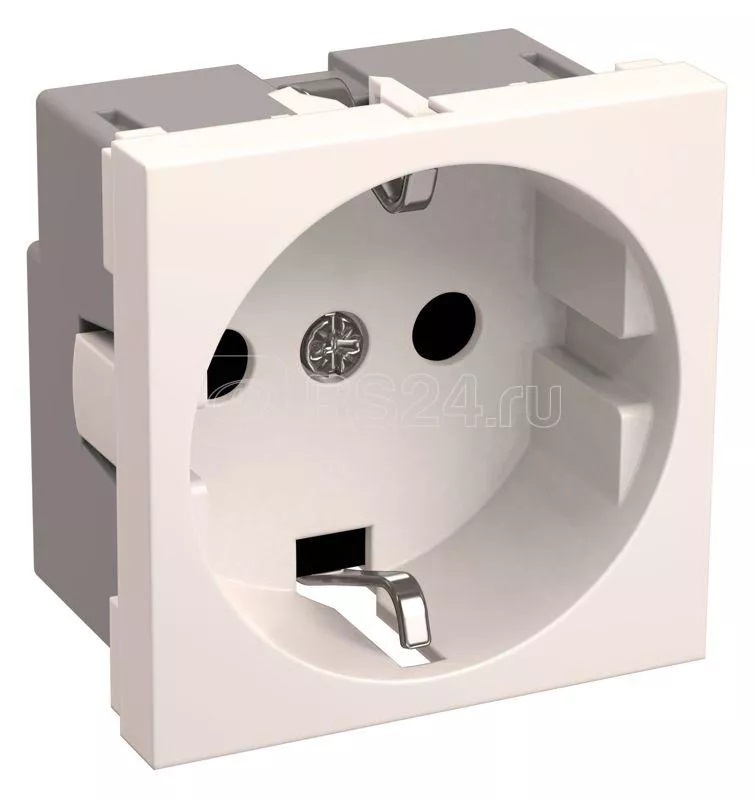 Розетка 1 м 2мод. РКС 20 30 П К 45х45 с заземл. бел. PRIMER IEK CKK 40D RSZB2 K01 K