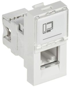 Розетка компьютерная 1 м 1мод. RJ45 кат.5E UTP механизм PRIMER IEK CKK 40D RI1 K01