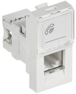 Розетка телефонная 1мод. RJ11 кат.3 механизм PRIMER IEK CKK 40D RT1 K01