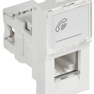 Розетка телефонная 1мод. RJ11 кат.3 механизм PRIMER IEK CKK 40D RT1 K01