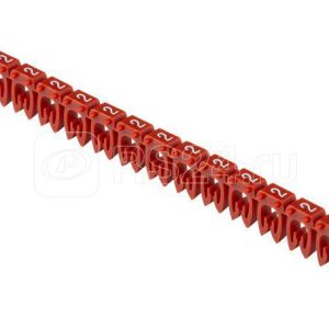 Маркер открытого типа KE 1.5 2.5кв.мм символ "2" (уп.500шт) IEK UMK KE2