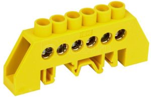 Шина PE "земля" в комб. DIN изол. "Стойка" ШНИ 8х12 6 КС Ж IEK YNN10 812 6DP K05