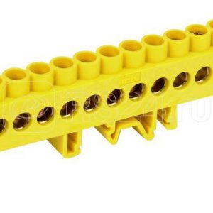 Шина PE "земля" в комб. DIN изол. "Стойка" ШНИ 8х12 16 КС Ж IEK YNN10 812 16DP K05