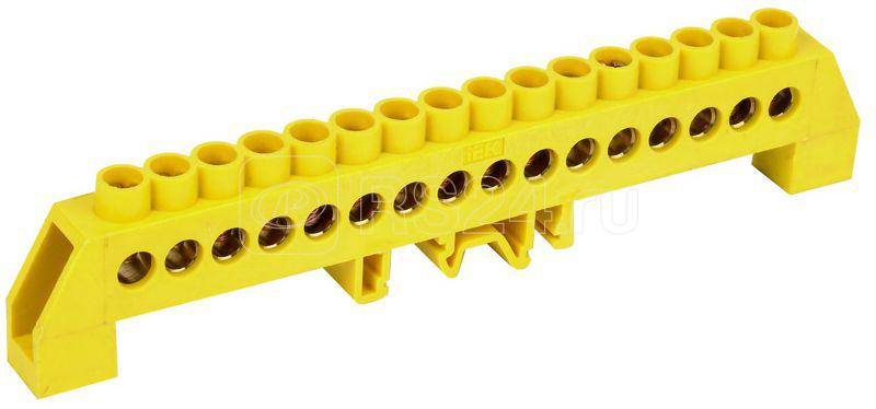 Шина PE "земля" в комб. DIN изол. "Стойка" ШНИ 8х12 16 КС Ж IEK YNN10 812 16DP K05