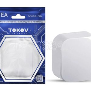 Выключатель 2 кл. ОП Frea 10А IP20 250В АБС пластик бел. TOKOV ELECTRIC TKE FR V2 C01