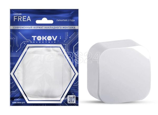 Выключатель 2 кл. ОП Frea 10А IP20 250В АБС пластик бел. TOKOV ELECTRIC TKE FR V2 C01