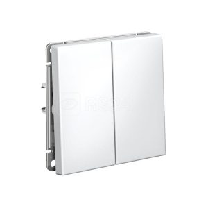 GAL000151S ARTGALLERY 2 клавишный выкл., 10АХ, механизм, быстрозажим. клем., белый