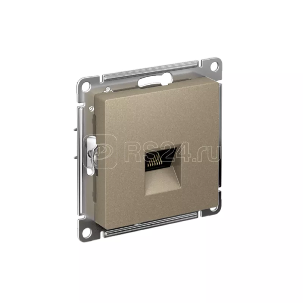 Розетка комп. RJ45, кат. 5Е, мех, шампань