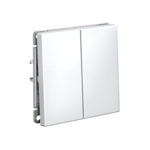 GAL000165S ARTGALLERY 2 клавишный перекл., 10АХ, механизм, быстрозажим. клем., белый