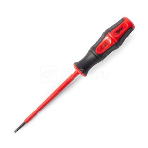 Отвертка диэлектрическая SL3.0x100 серия ПРОФИ (КВТ)