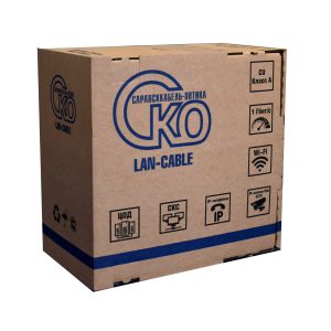 Кабель витая пара СКО U/UTP Сat 5e PVC нг(А) LS 4х2 AWG24 Medium Indoor 305м, оранжевый