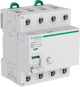 S9R29463 Systeme9 Выключатель дифференциального тока (ВДТ) 63A 4P 300мА Тип A S 400В